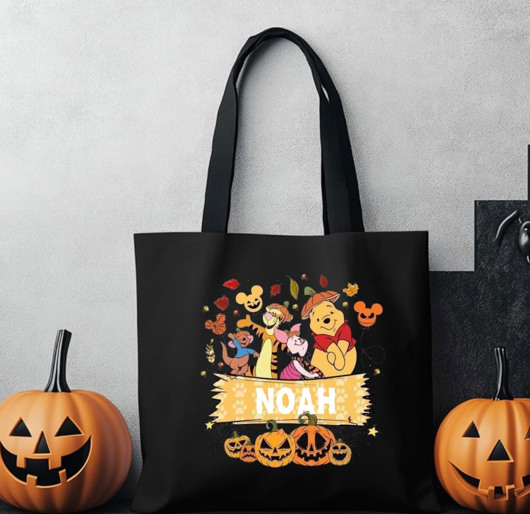 Trick or treat name bag