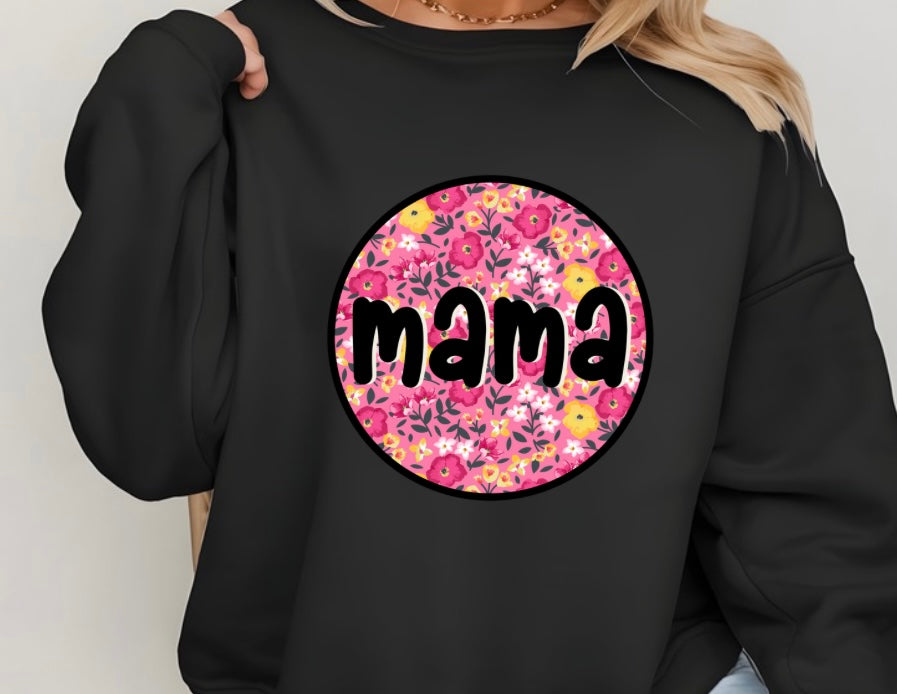 Pink Floral Round Mama