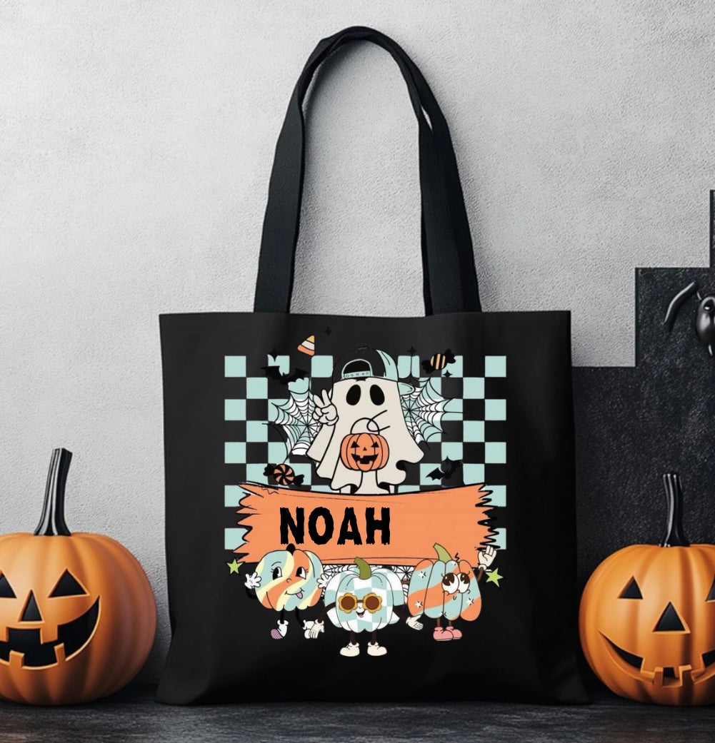 Trick or treat name bag