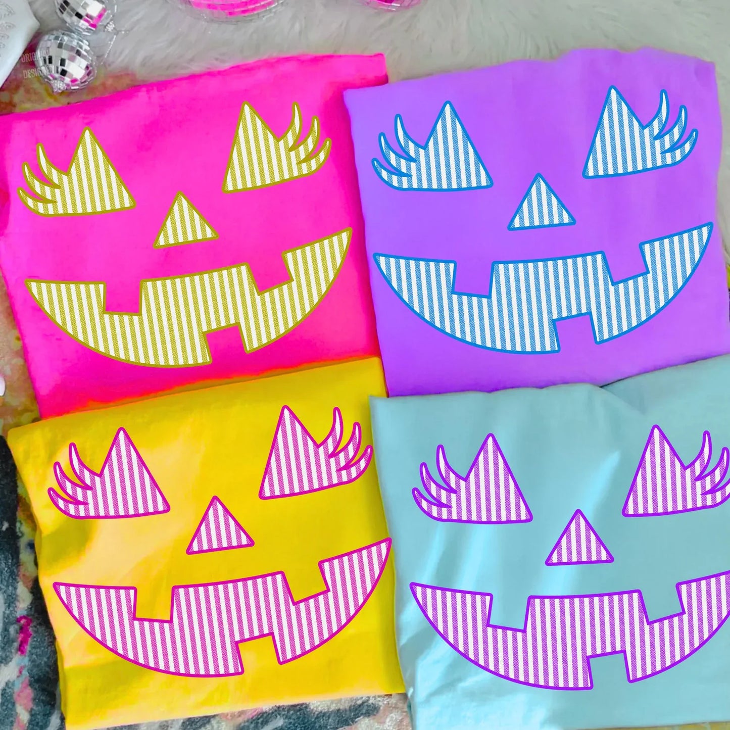 Cute Jack O Lantern Seersucker Shirt/ Multiple Colors/ Halloween Shirt/ Youth and Adult Sizes