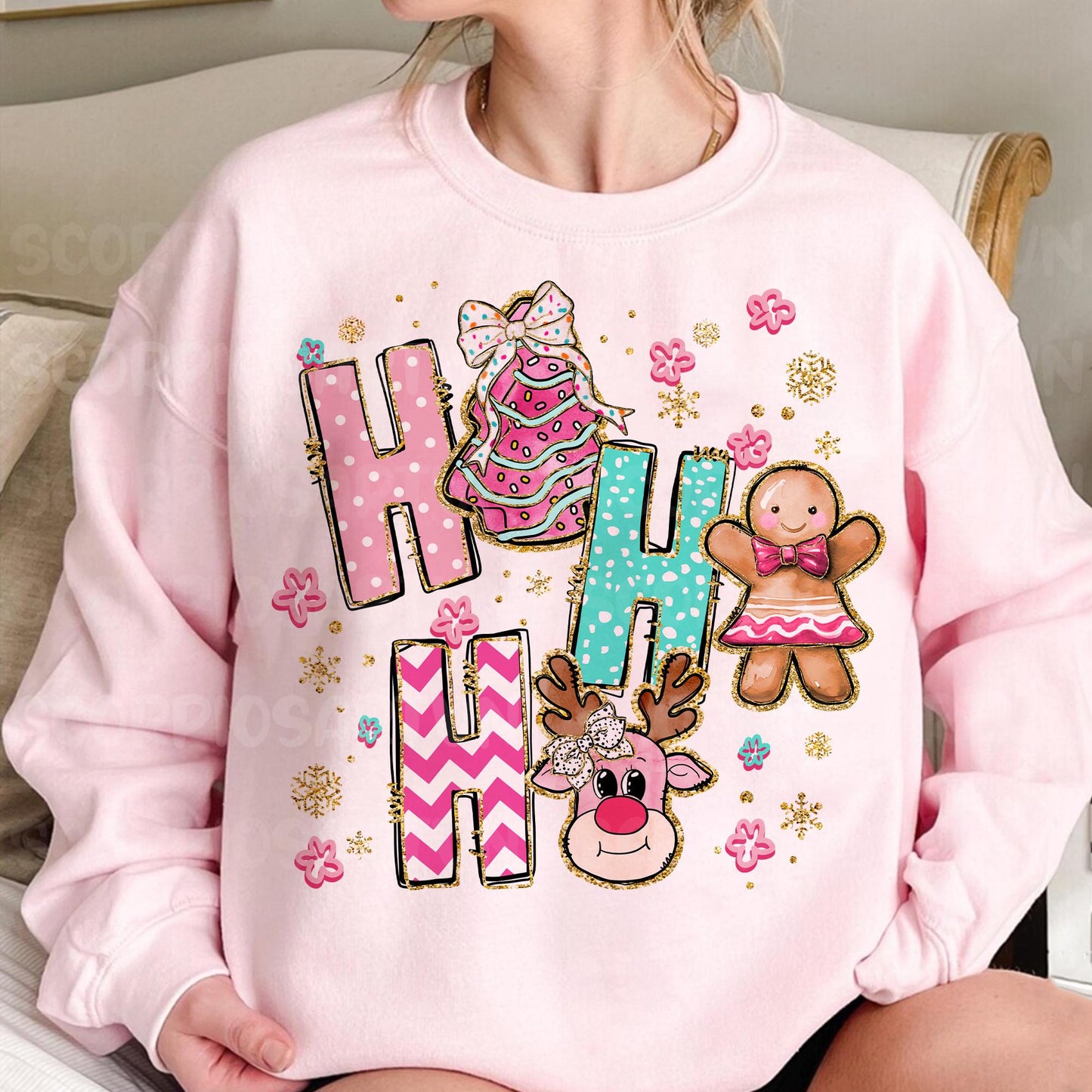 Colorful Glitter Christmas Png, Christmas Png, Christmas Coquette Bow Png, Christmas Tree Cake Png, Reindeer Png, Gingerbread, Brushstroke