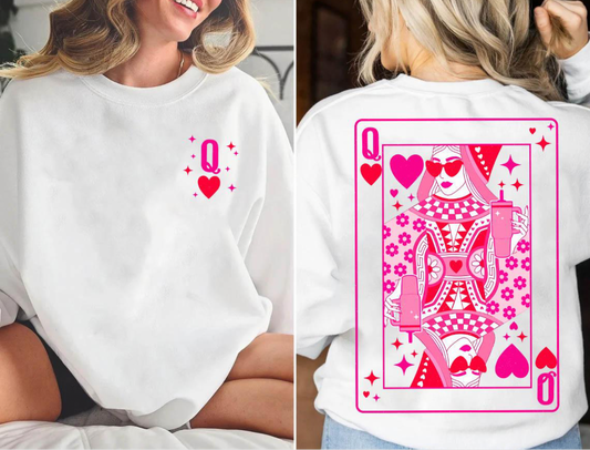 Queen of hearts double sided