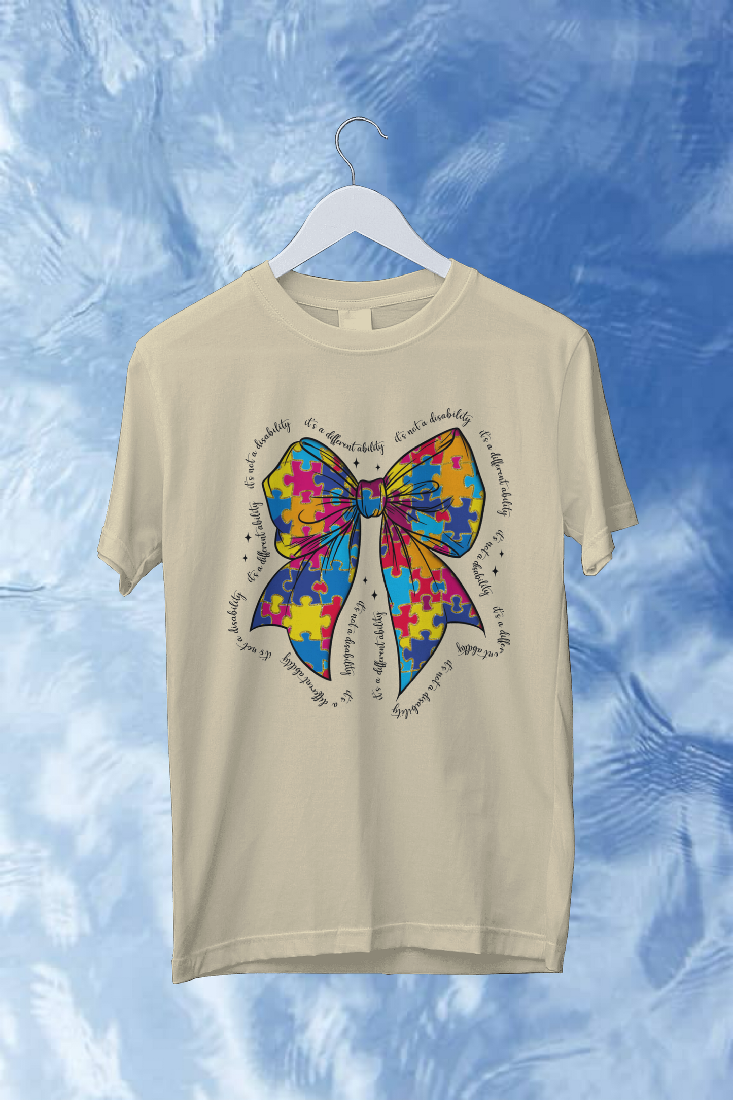 Autism Awareness Coquette Bow