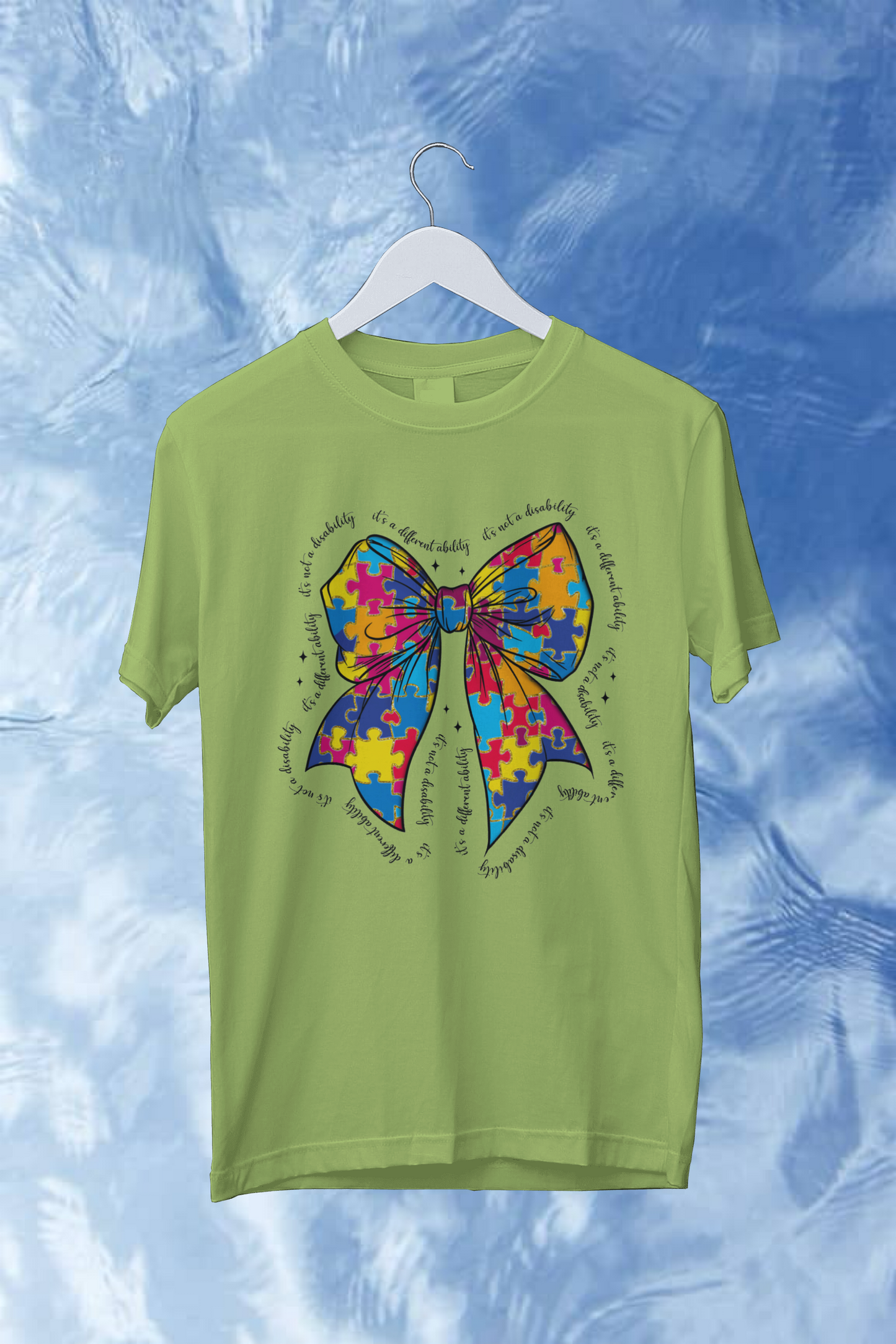 Autism Awareness Coquette Bow