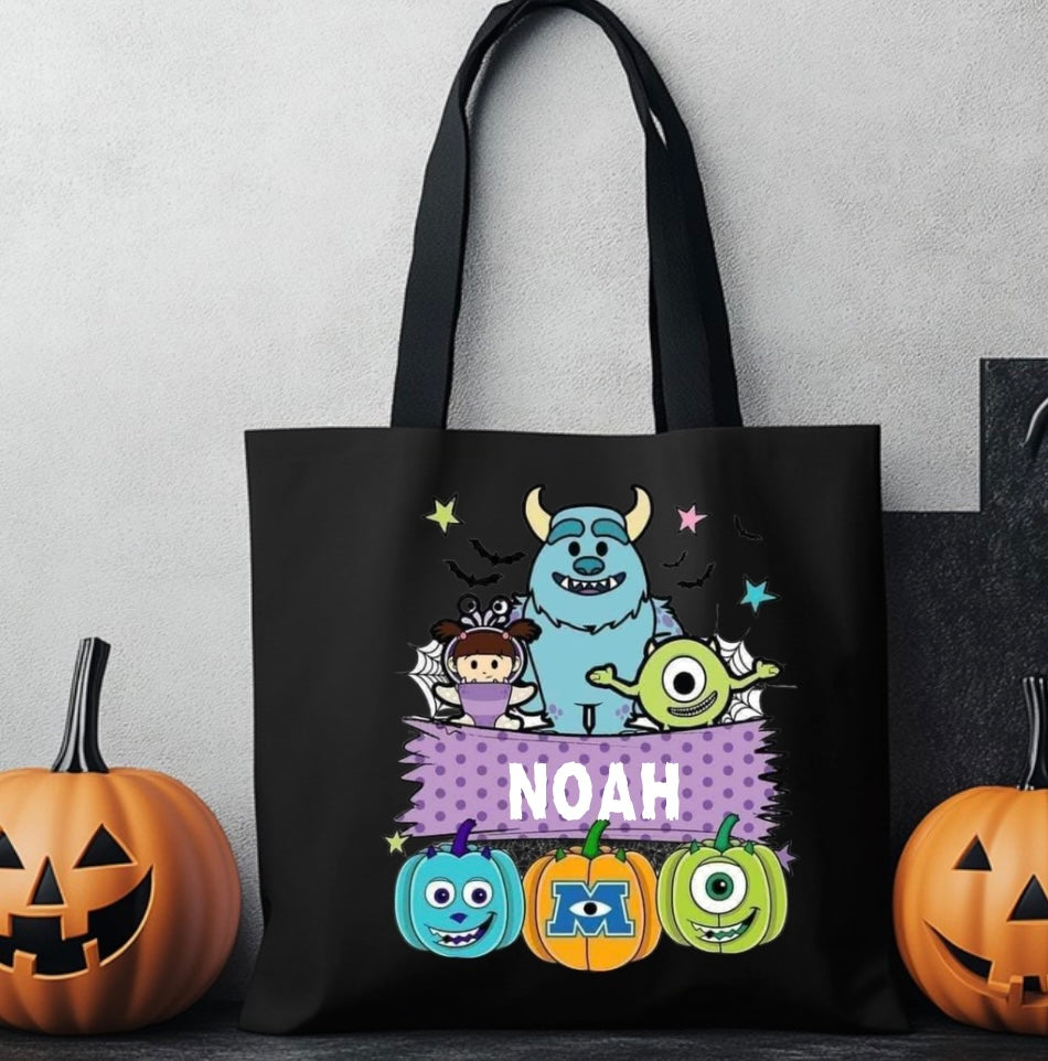 Trick or treat name bag