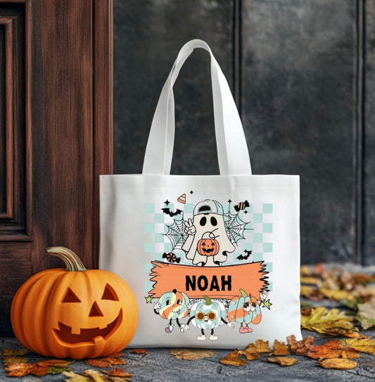 Trick or treat name bag
