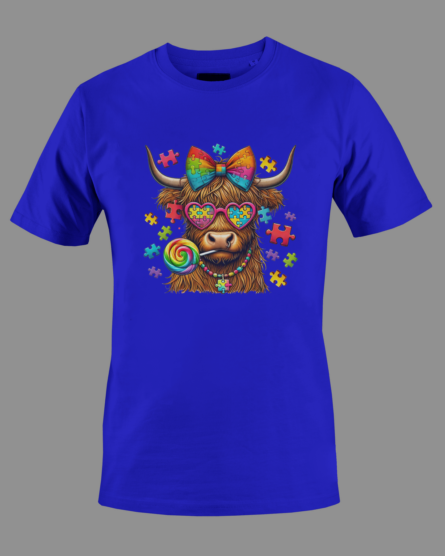 Autism awareness cow