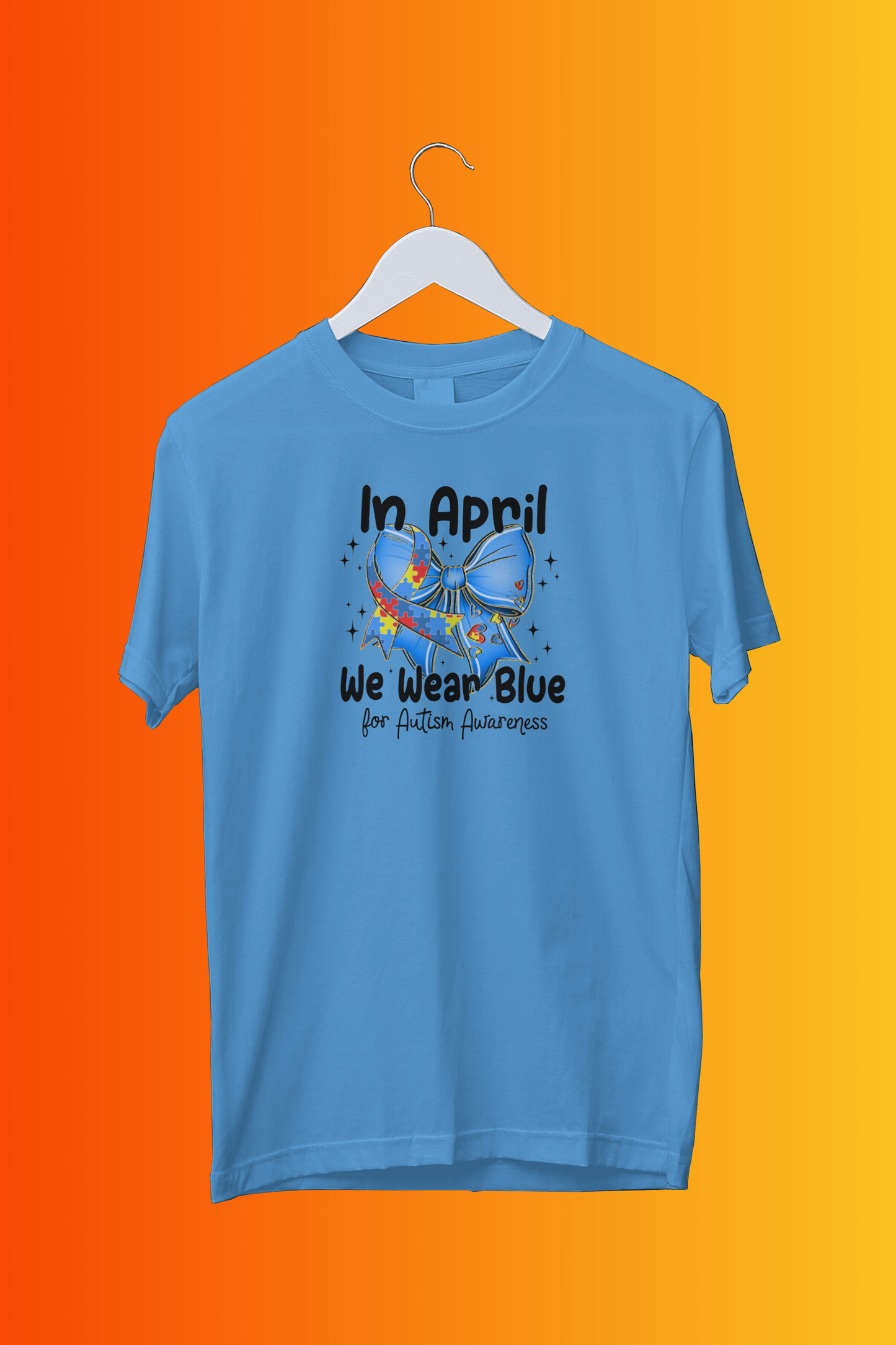 In April we wear blue
