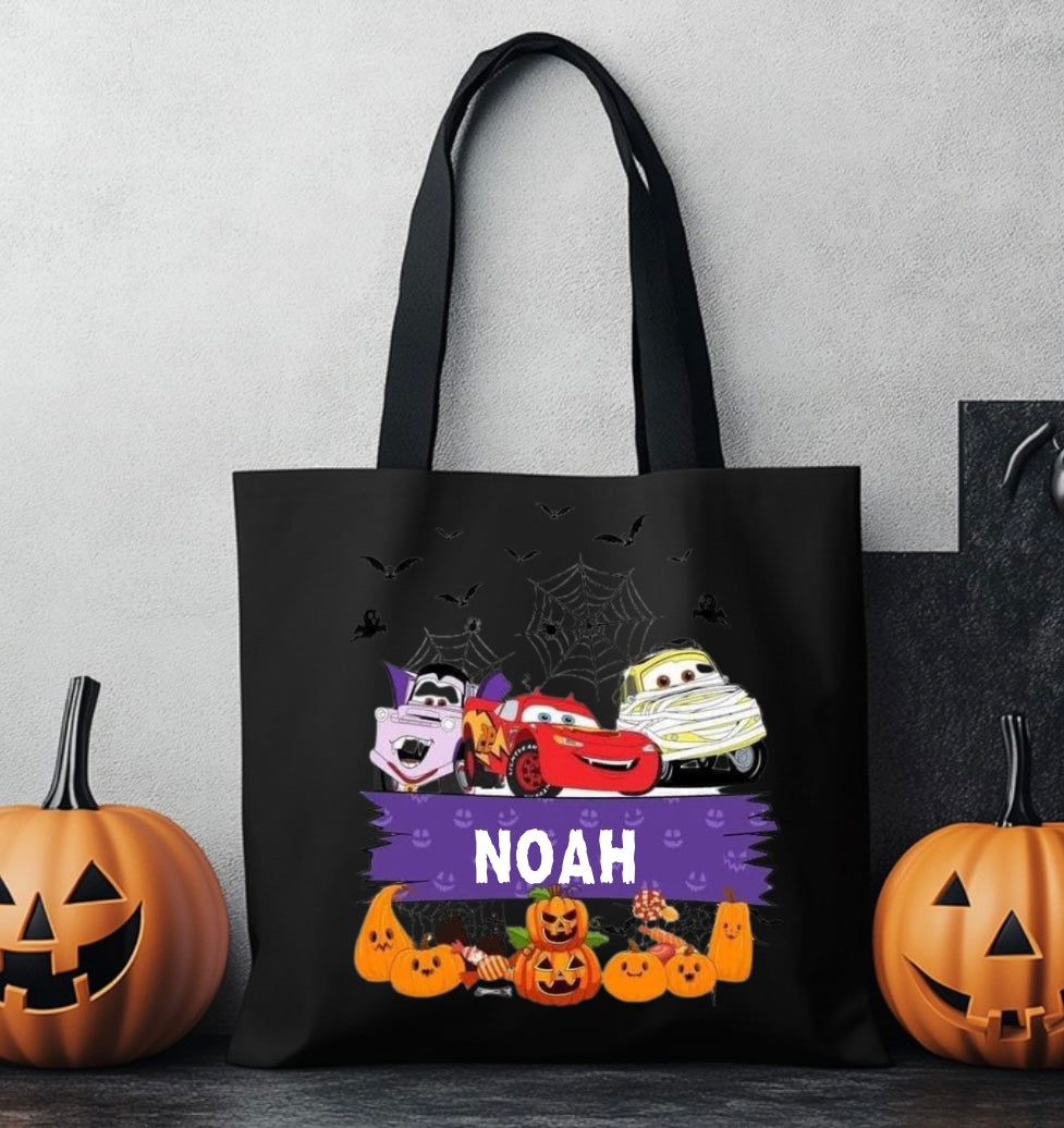 Trick or treat name bag
