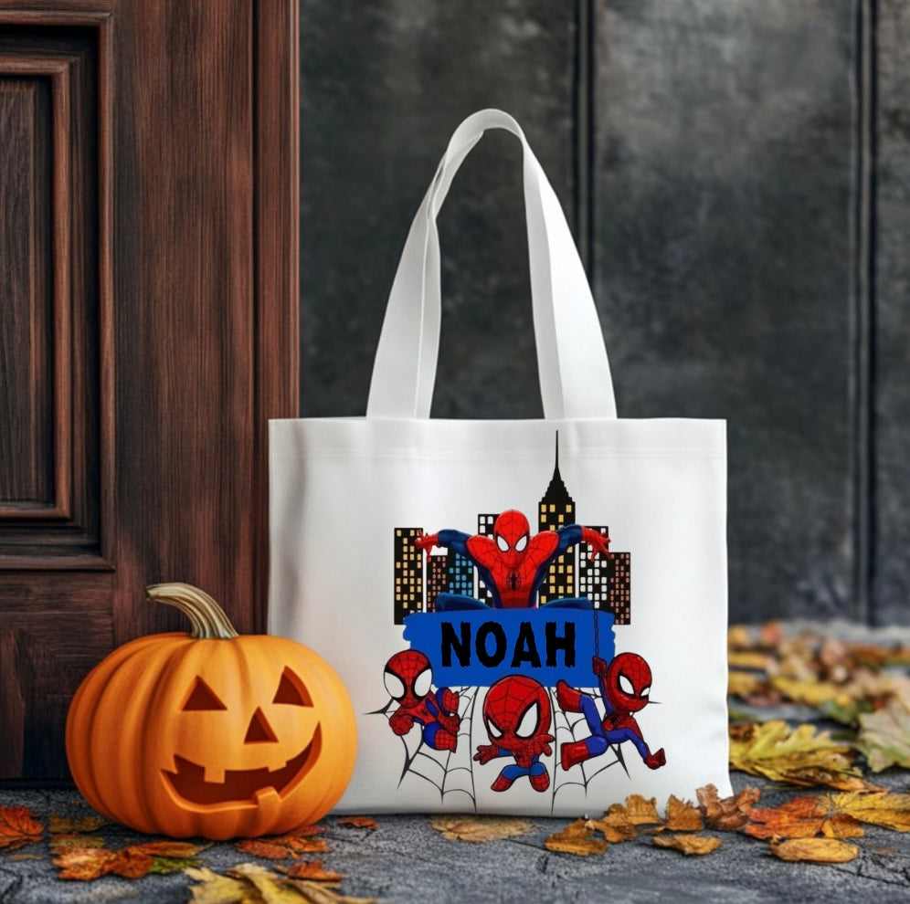 Trick or treat name bag