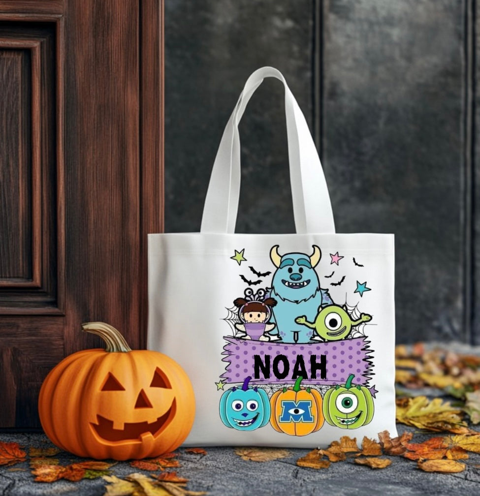 Trick or treat name bag