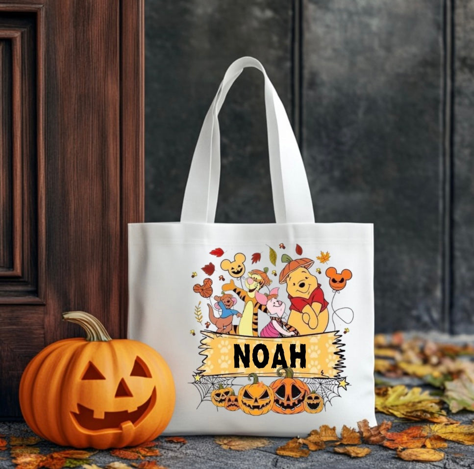Trick or treat name bag
