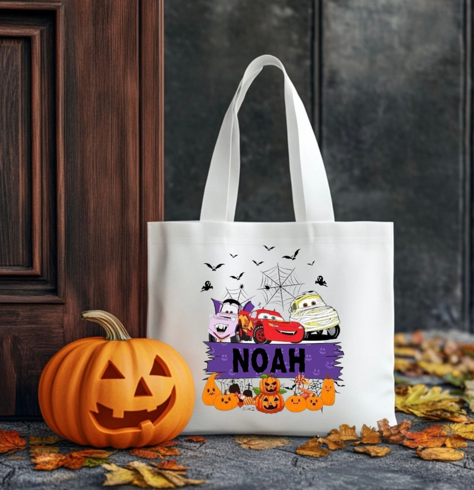Trick or treat name bag