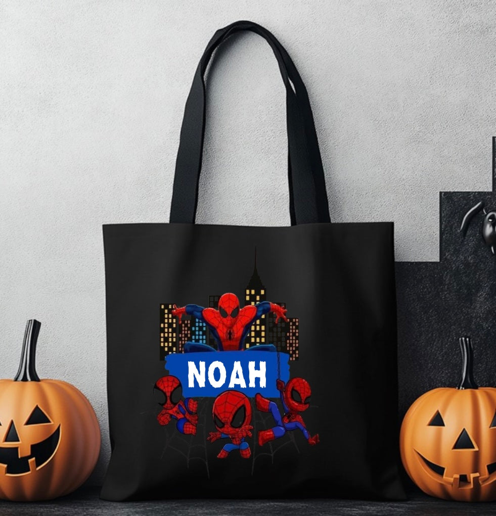 Trick or treat name bag