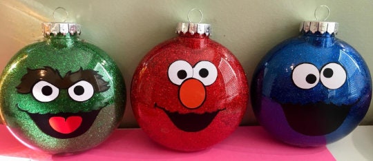 Homemade character Inspired Christmas Ornaments - custom personalized