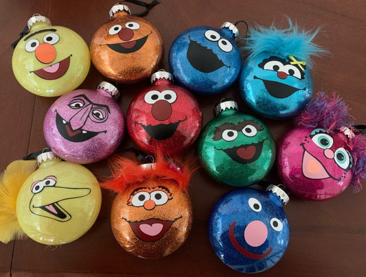 Homemade character Inspired Christmas Ornaments - custom personalized