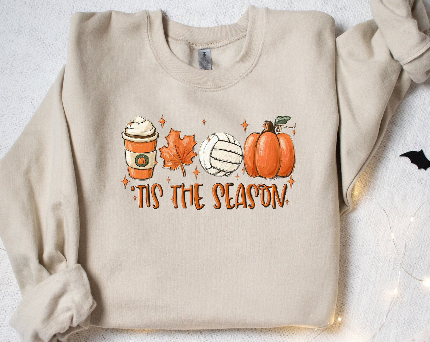 Tis' The Season Fall Sweatshirt, Fall volleyball Sweatshirt, volleyball Shirt, Halloween Sweatshirt, Gamer Day, Tis The Season Sweatshirt