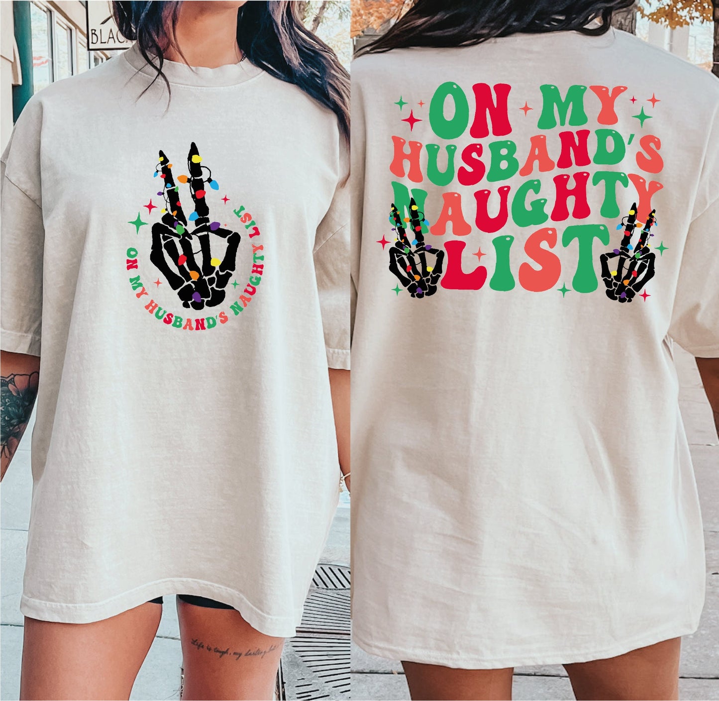 On My Husbands Naughty List Svg, Funny Christmas Shirt Svg, Christmas Skeleton Png, Christmas Skeleton Svg, Funny Christmas Png, Xmas Svg