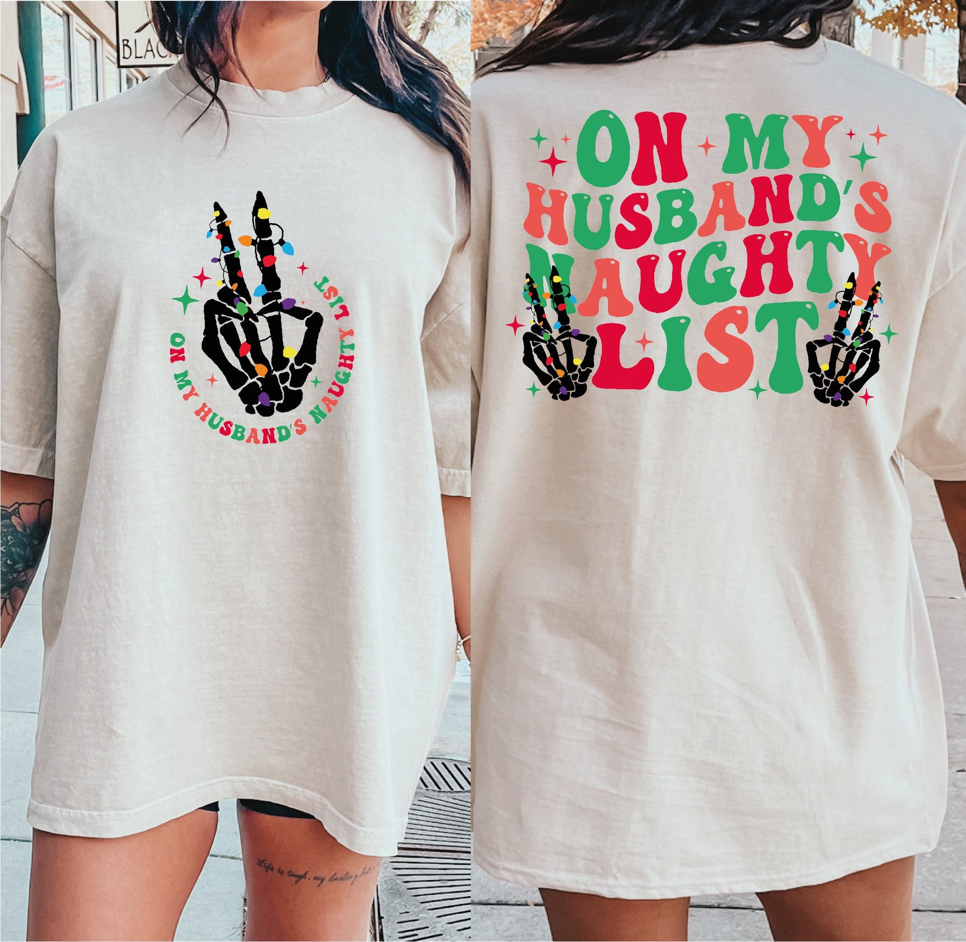 On My Husbands Naughty List Svg, Funny Christmas Shirt Svg, Christmas Skeleton Png, Christmas Skeleton Svg, Funny Christmas Png, Xmas Svg