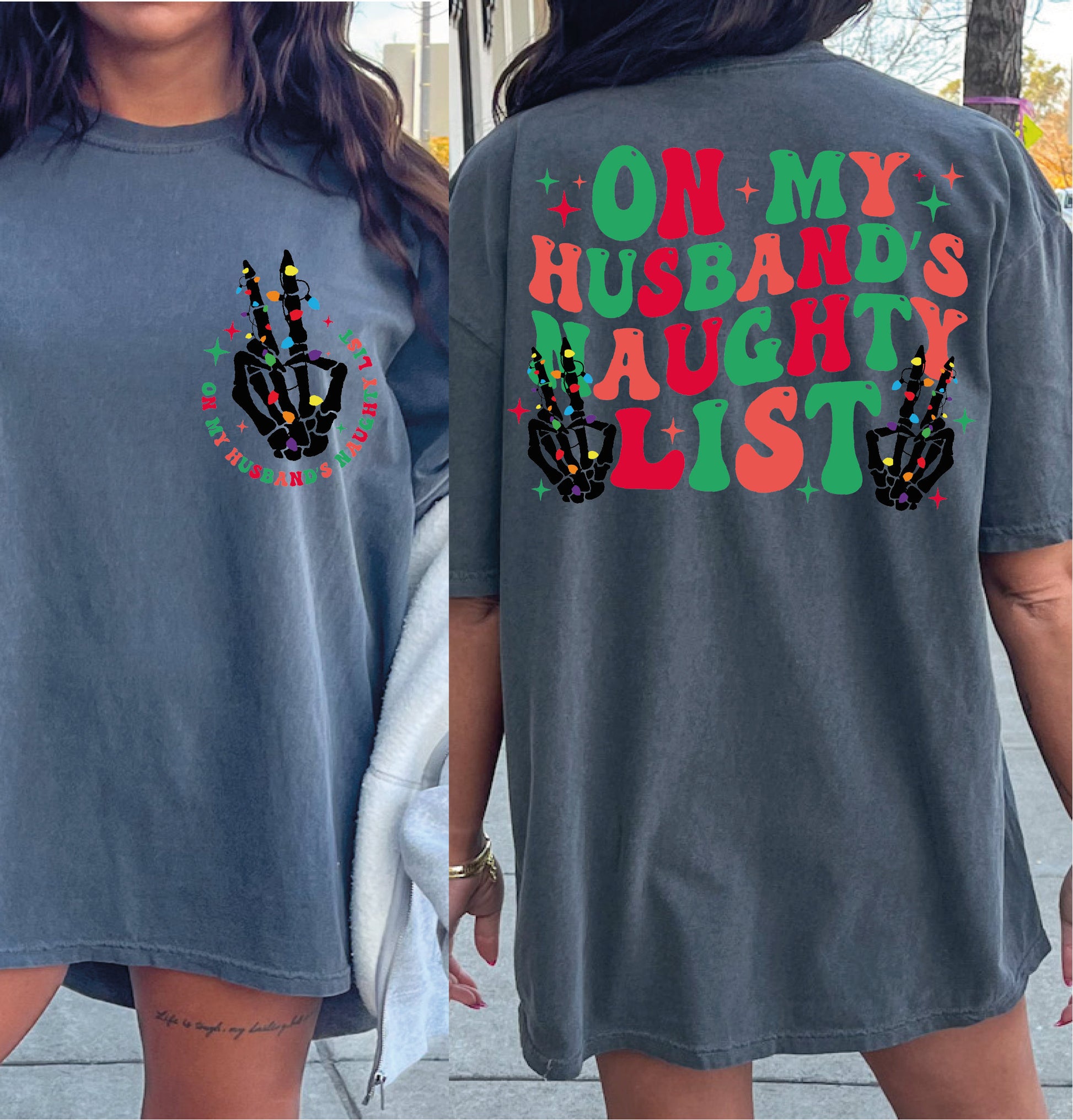 On My Husbands Naughty List Svg, Funny Christmas Shirt Svg, Christmas Skeleton Png, Christmas Skeleton Svg, Funny Christmas Png, Xmas Svg