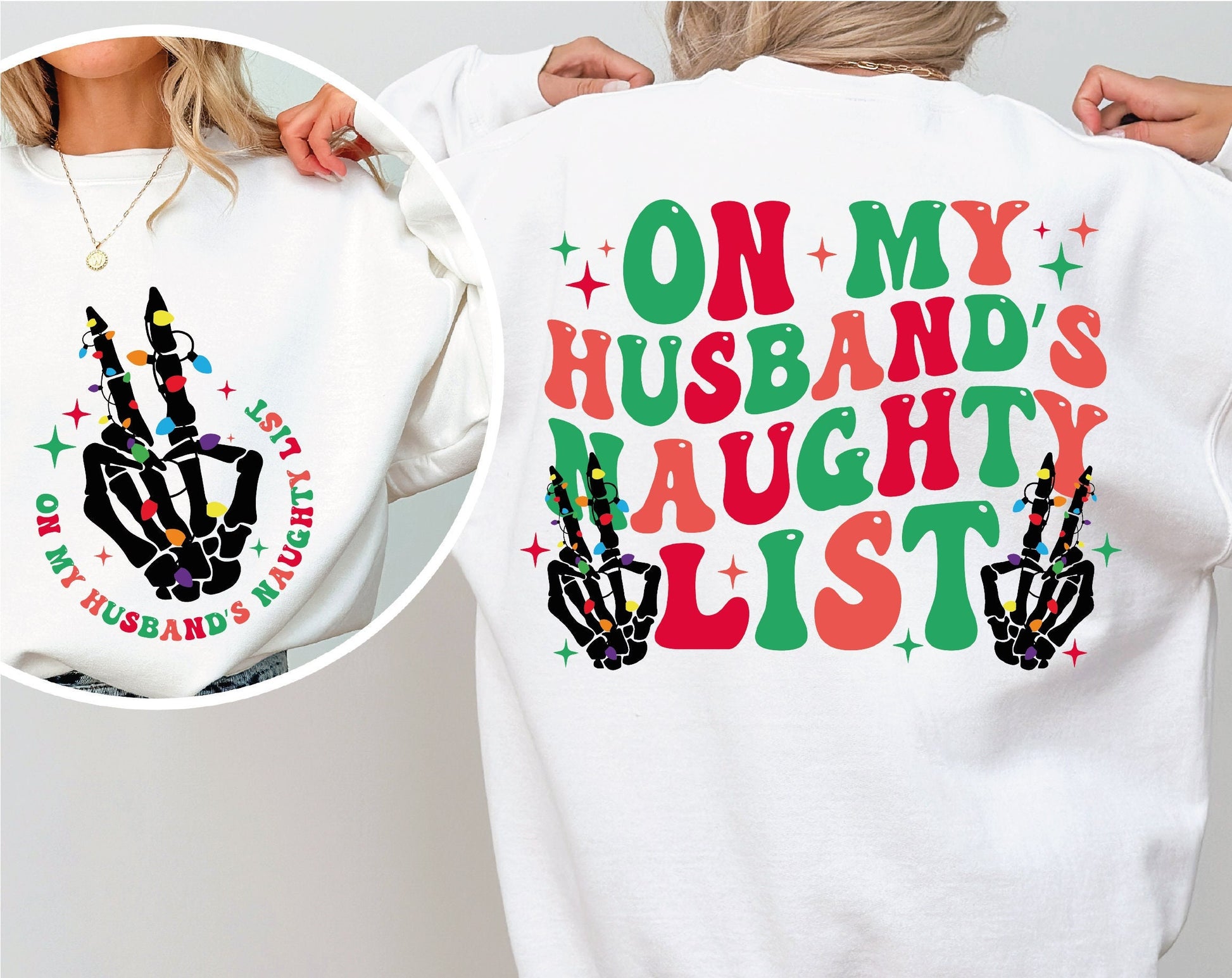 On My Husbands Naughty List Svg, Funny Christmas Shirt Svg, Christmas Skeleton Png, Christmas Skeleton Svg, Funny Christmas Png, Xmas Svg