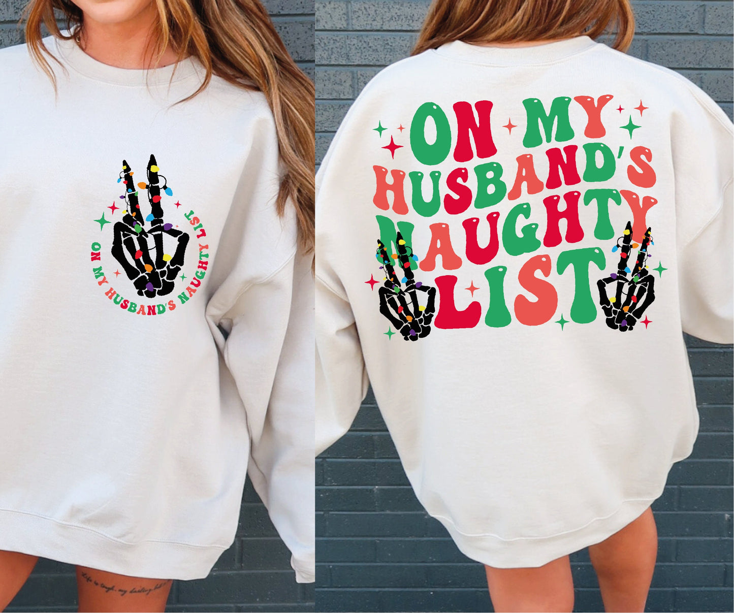 On My Husbands Naughty List Svg, Funny Christmas Shirt Svg, Christmas Skeleton Png, Christmas Skeleton Svg, Funny Christmas Png, Xmas Svg