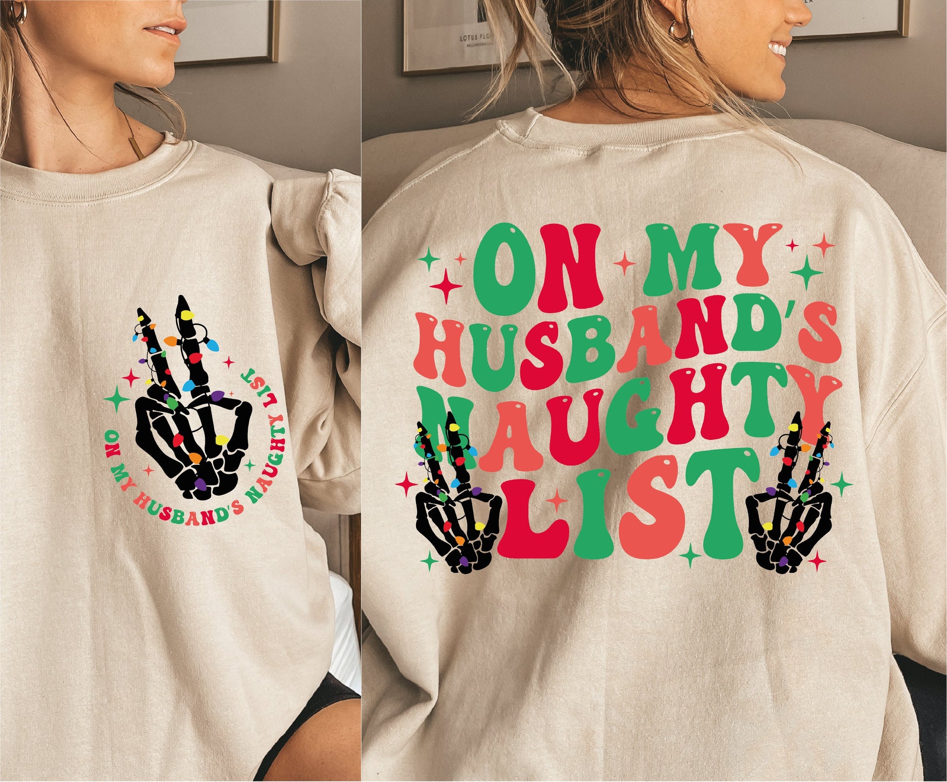 On My Husbands Naughty List Svg, Funny Christmas Shirt Svg, Christmas Skeleton Png, Christmas Skeleton Svg, Funny Christmas Png, Xmas Svg