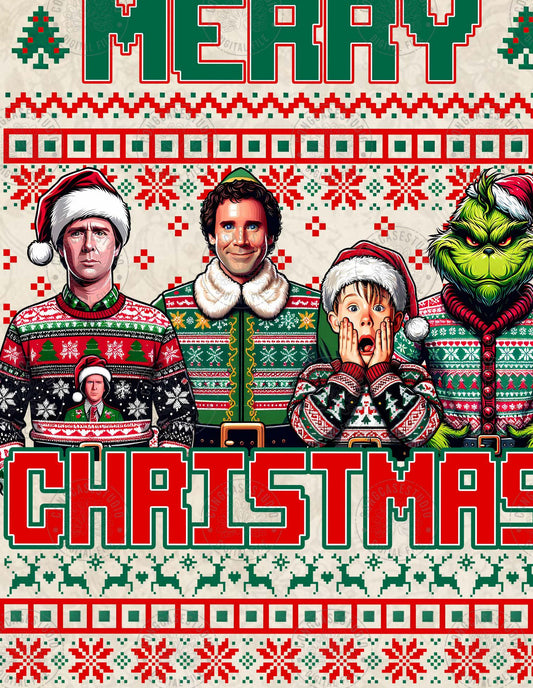 Christmas Friends Ugly Sweater Png, Christmas 90’s Movie Png, Funny Christmas Png, Tree Farm , Holiday Movies Friends Png, Digital Download
