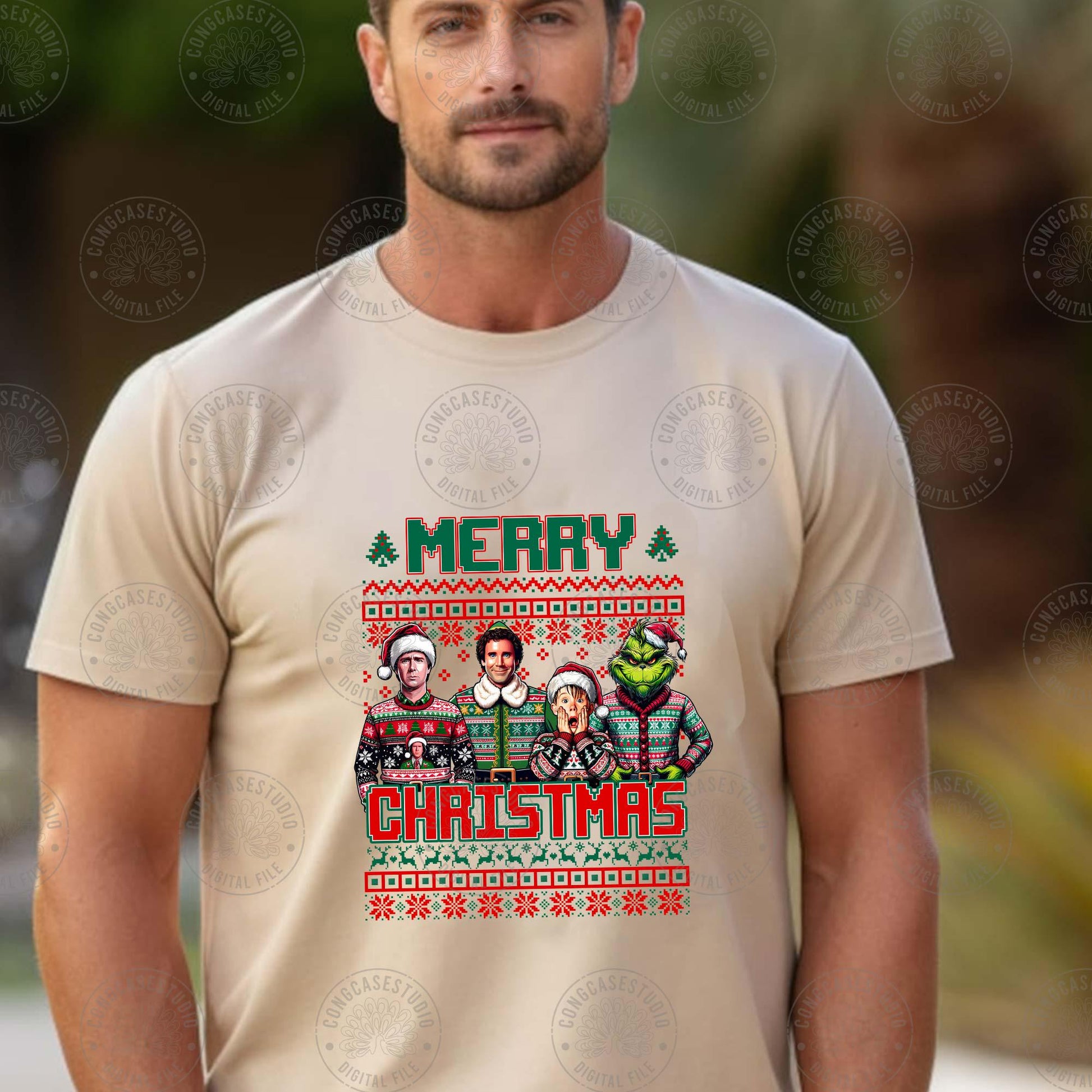 Christmas Friends Ugly Sweater Png, Christmas 90’s Movie Png, Funny Christmas Png, Tree Farm , Holiday Movies Friends Png, Digital Download
