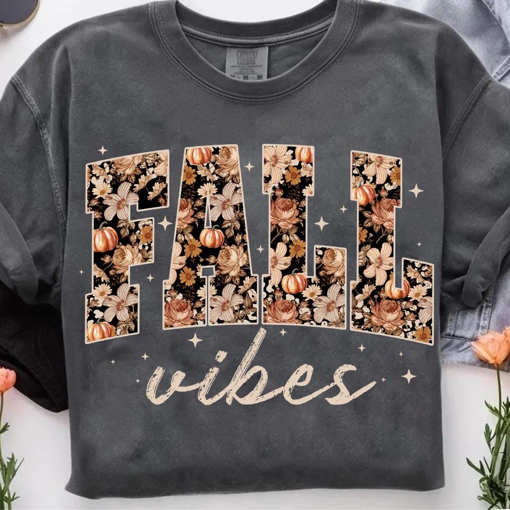 Retro Fall Vibes Png, Preppy Floral Fall Pumpkin png, Pumpkin Lace png, Ditsy Floral Fall png, Autumn png, Pumpkin Spice Png, Tis the Season