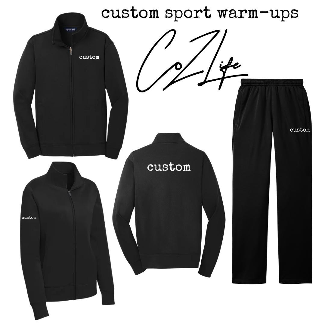 CUSTOM Sport Warm-ups- basketball, football, soccer...