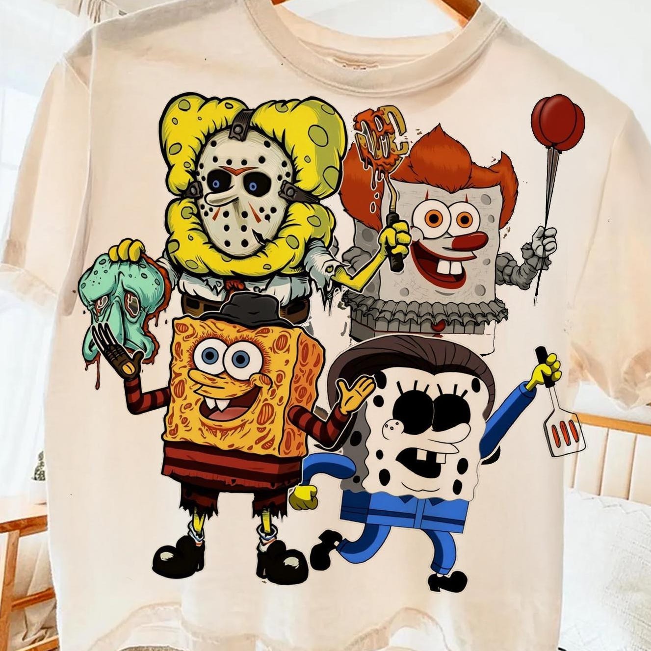 Halloween PNG, Spooky Ghost, Sponge PNG, Sponge Png, Trick Or Treat Png, Fall Png Design, Halloween Shirt Png, Instant Download