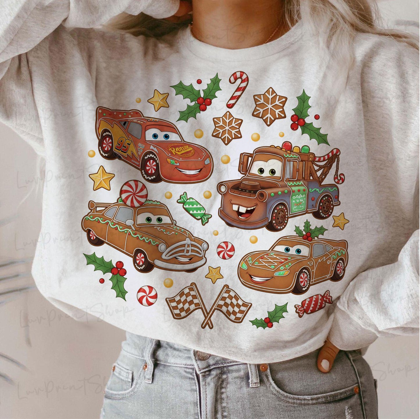 Christmas Gingerbread Cars PNG – Cute Festive Christmas Sublimation for Holiday Shirts
