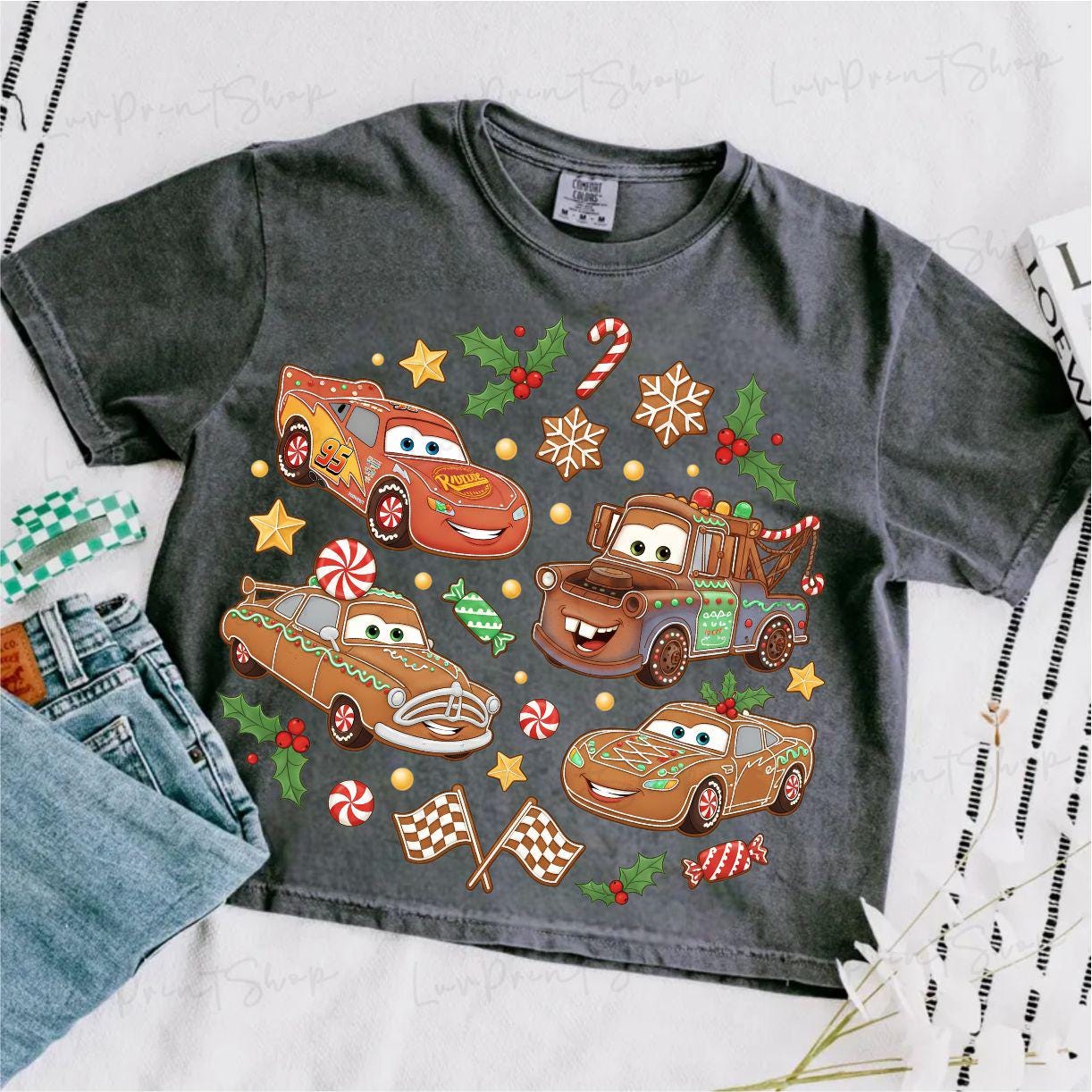 Christmas Gingerbread Cars PNG – Cute Festive Christmas Sublimation for Holiday Shirts