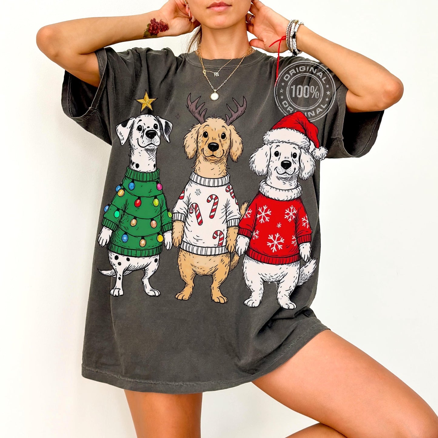 Christmas Dogs PNG, Dog Mom Holiday Shirt Clipart (Digital Download), Funny Dogs shirt png, Animal humor, Dog lovers shirt png