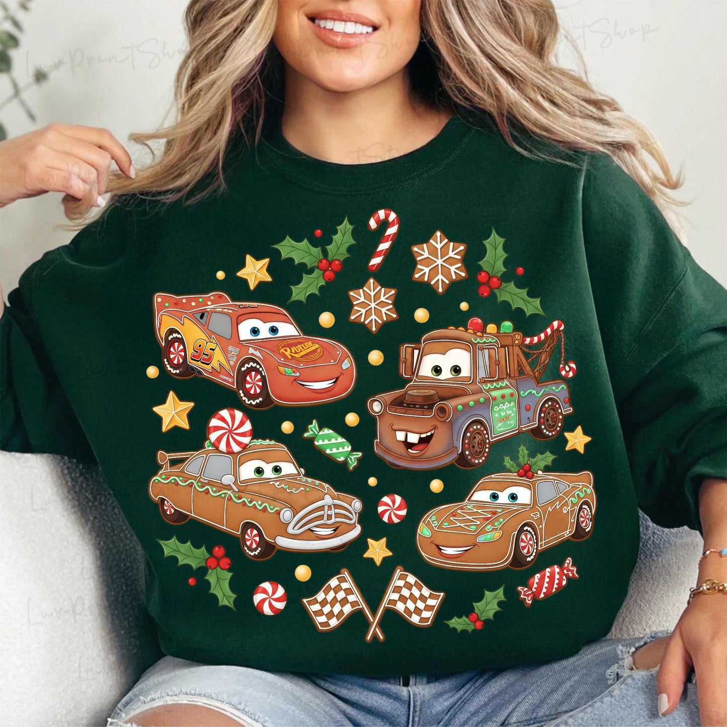 Christmas Gingerbread Cars PNG – Cute Festive Christmas Sublimation for Holiday Shirts