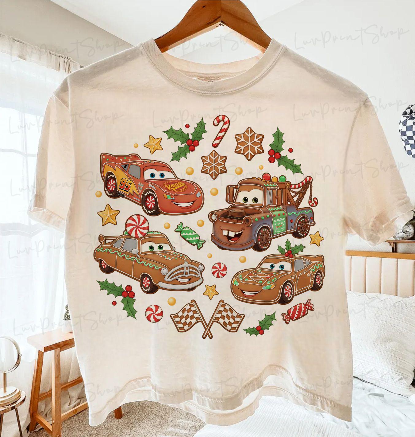 Christmas Gingerbread Cars PNG – Cute Festive Christmas Sublimation for Holiday Shirts