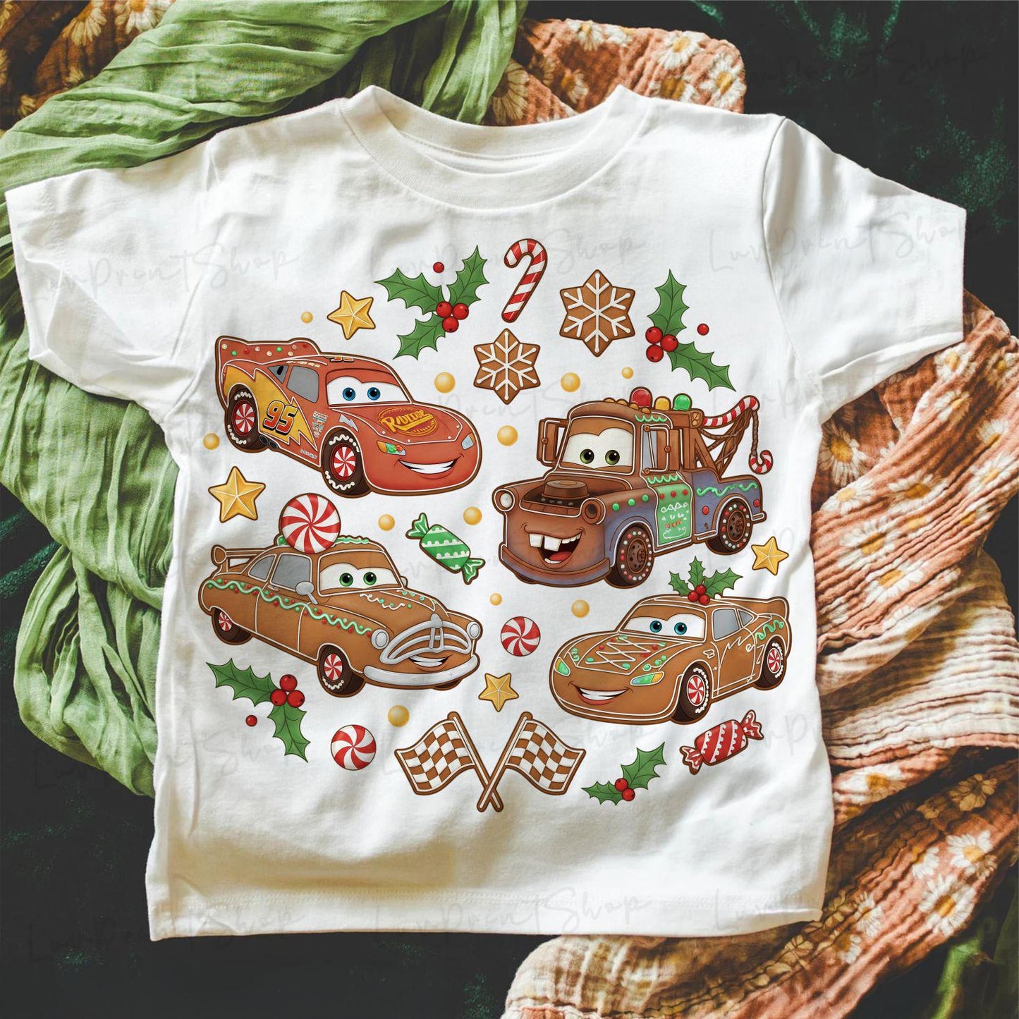 Christmas Gingerbread Cars PNG – Cute Festive Christmas Sublimation for Holiday Shirts