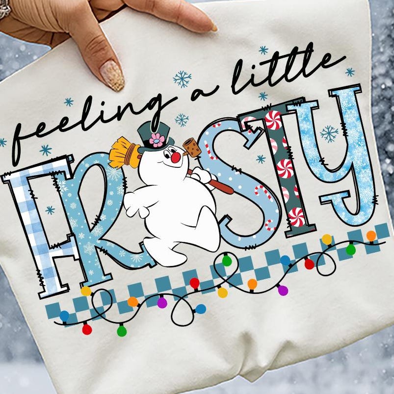 Feelin' a little frosty png sublimation design download, Merry Christmas png, Cute Snowman png, Toddler Christmas, Winter Vibes png, Xmas