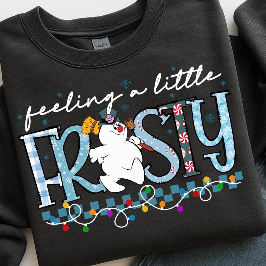 Feelin' a little frosty png sublimation design download, Merry Christmas png, Cute Snowman png, Toddler Christmas, Winter Vibes png, Xmas