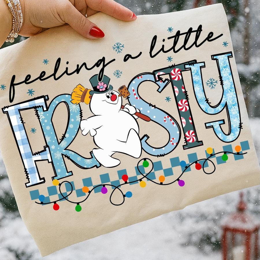 Feelin' a little frosty png sublimation design download, Merry Christmas png, Cute Snowman png, Toddler Christmas, Winter Vibes png, Xmas