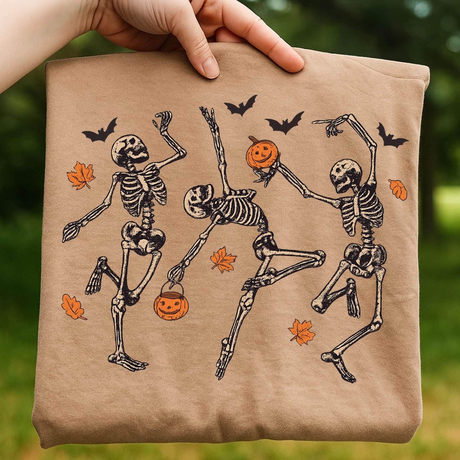 Halloween Png Dancing Skeletons, Retro Skeleton Clipart, Spooky Season Png Halloween Sublimation, Skeleton Png, Leopard Checker Cherry Print