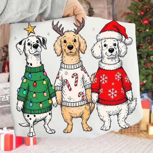 Christmas Dogs PNG, Dog Mom Holiday Shirt Clipart (Digital Download), Funny Dogs shirt png, Animal humor, Dog lovers shirt png